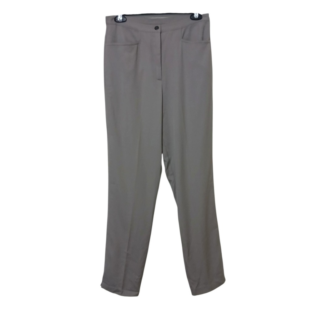 J. JILL Gray Wool Blend Dress Pants Womens Size 8 Stretch Career Trouser Slacks